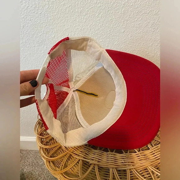 RARE Vintage Disney Mickey Mouse Trucker Hat red and blue - Picture 4 of 5